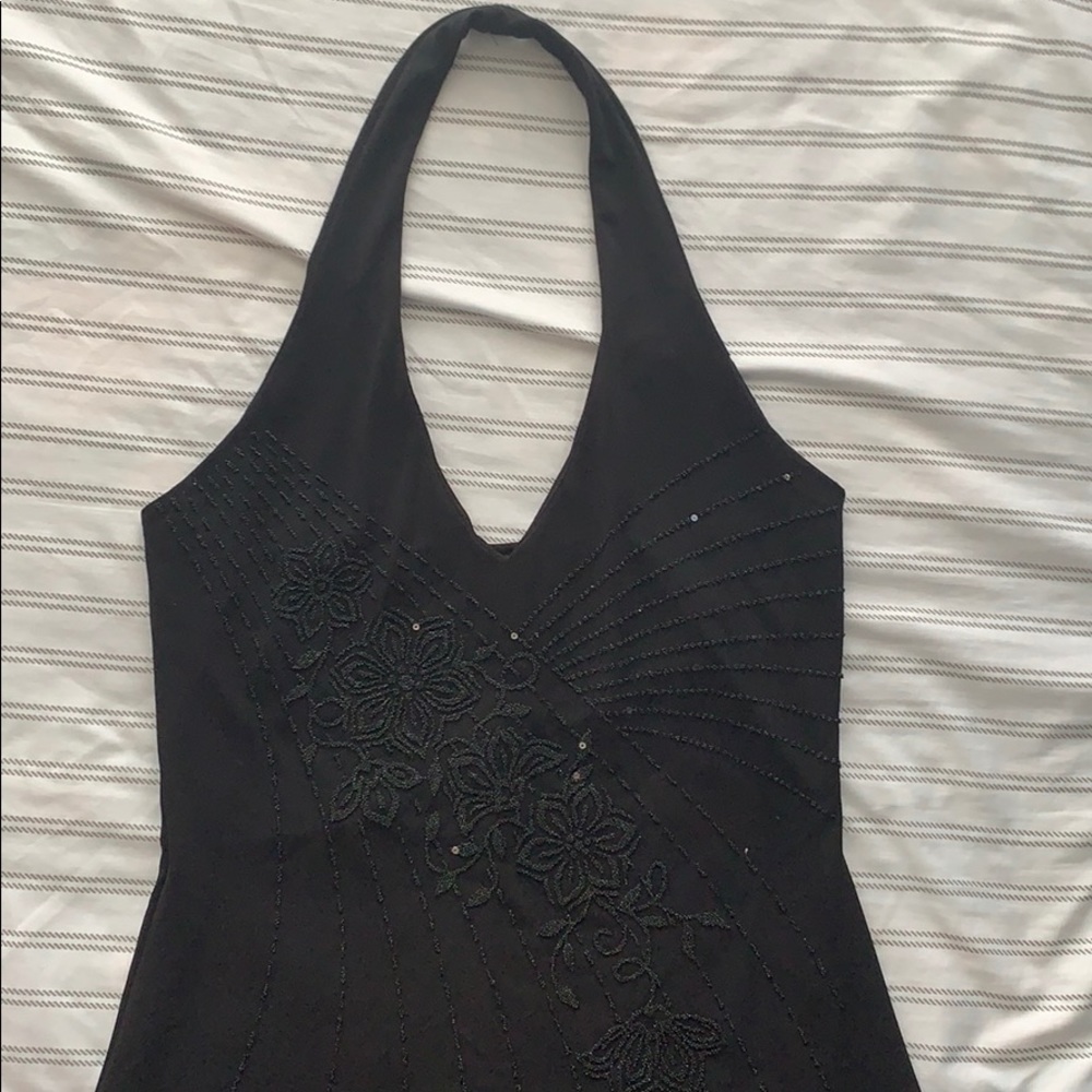 🌺 Womens Black Oranse Dress 🌺